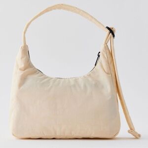 BAGGU Mini Nylon Shoulder Bag- Ivory